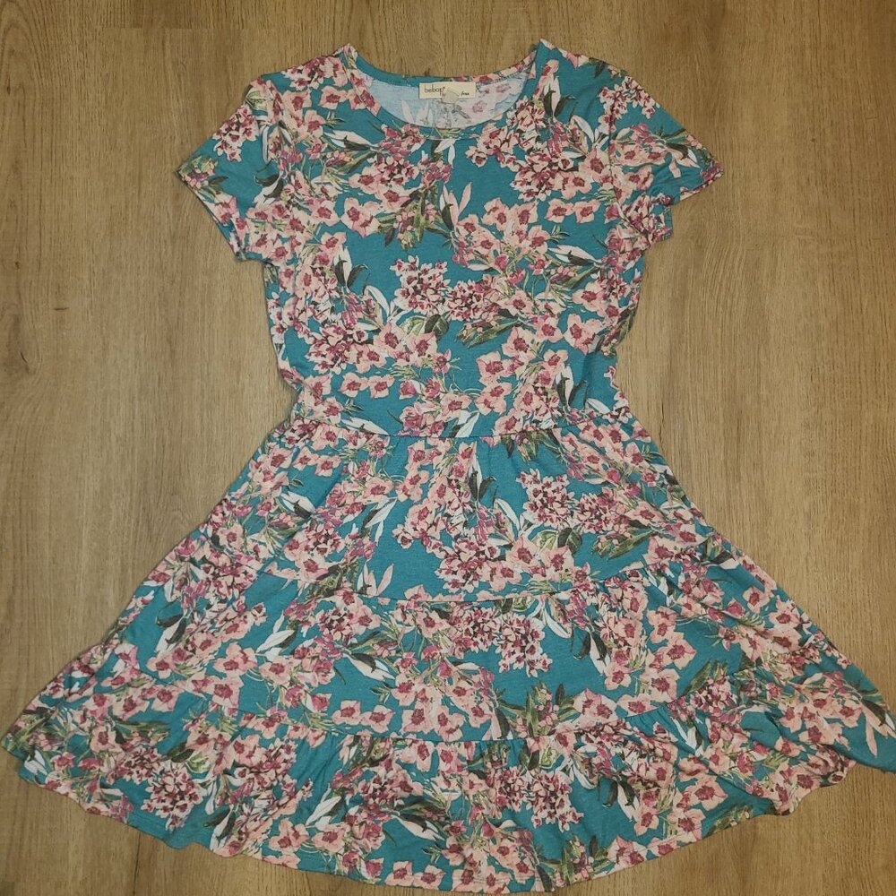 BEBOP Green Short Sleeve Above The Knee Dress - Picture 9 of 13